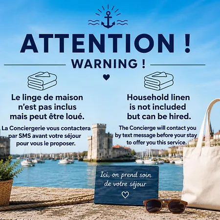 Beautiful With Balcony Near The Old Port * La Rochelle